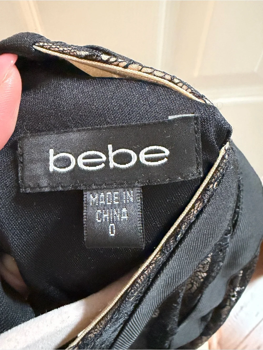 bebe bandage body-con dress